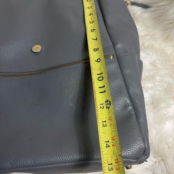Freshly Picked Diaper Bag convertible backpack Synthetic Gray brass hardwares. - Picture 11 of 15
